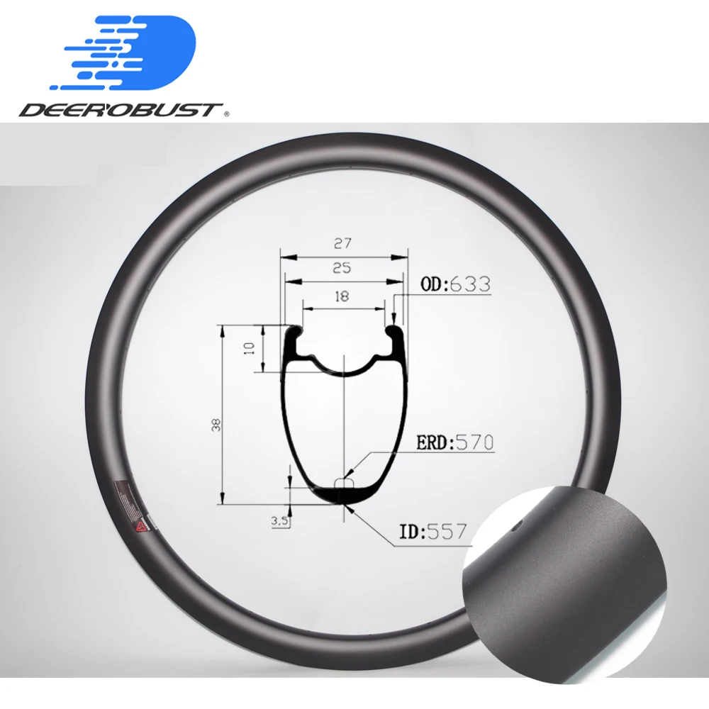 380g 700c 38mm x 25mm Tubeless Clincher Carbon Bicycle Rims Cyclocross Bike Rim Road Disc CX Wheel No Brake Track 20 24 28 Holes
380g 700c 38mm x 25mm Tubeless Clincher Carbon Bicycle Rims Cyclocross Bike Rim Road Disc CX Wheel No Brake Track 20 24 28 Holes