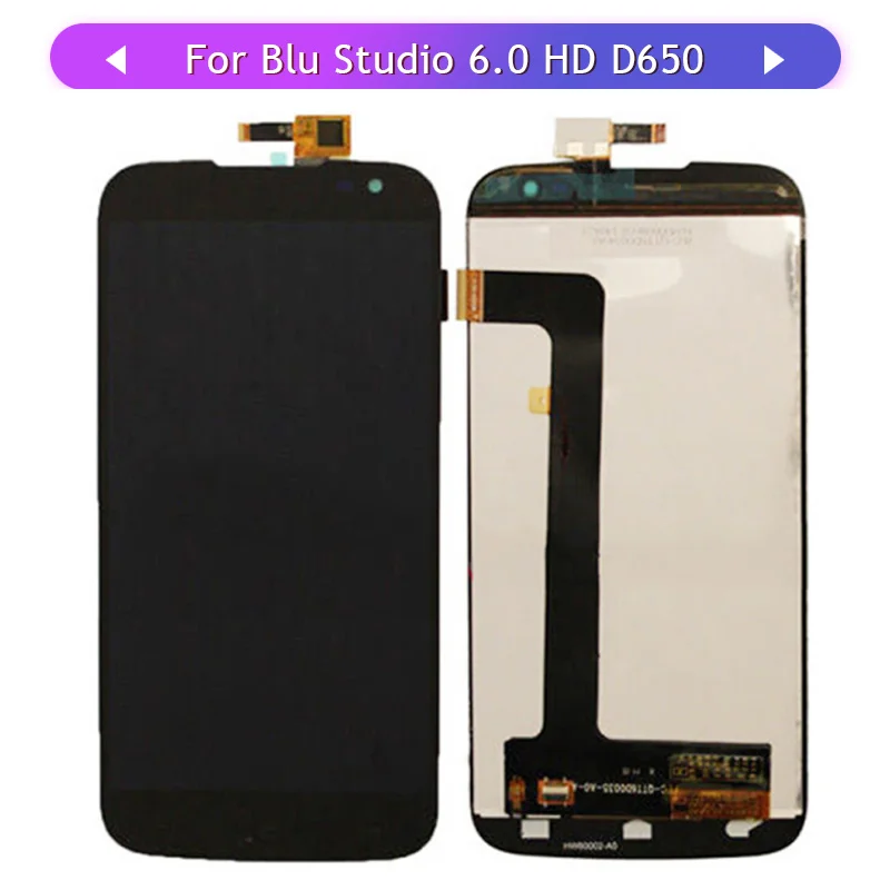 New Complete display For Blu Studio 6.0 HD D650a D650i LCD Display Touch Screen Assembly Touch Sensor replacement free shipping
New Complete display For Blu Studio 6.0 HD D650a D650i LCD Display Touch Screen Assembly Touch Sensor replacement free shipping
