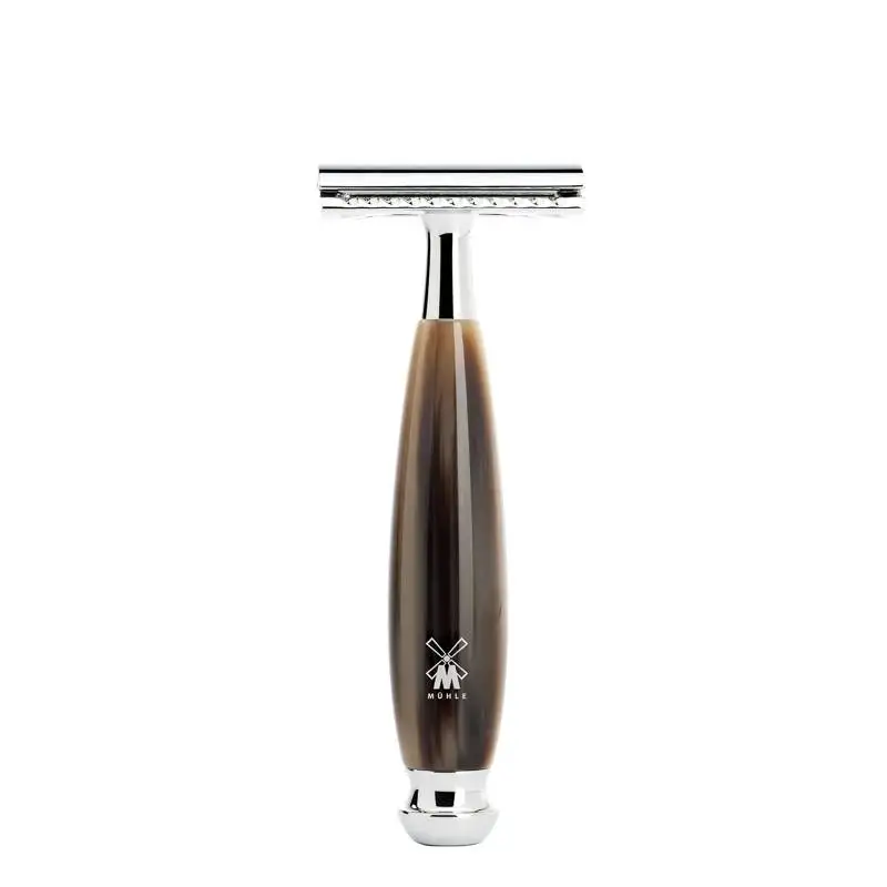MÜHLE VIVO SAFETY RAZOR, CLOSED COMB, HANDLE MATERIAL RESIN HORN --- BROWN
MÜHLE VIVO SAFETY RAZOR, CLOSED COMB, HANDLE MATERIAL RESIN HORN --- BROWN