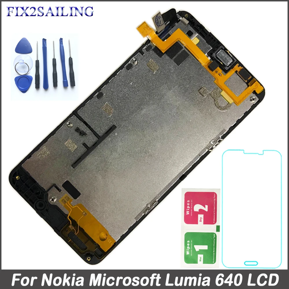 Fix2sailing For Microsoft Nokia Lumia 640 RM-1075 RM-1077 RM-1109 RM-1113 LCD Display Touch Screen Digitizer Assembly with Frame
Fix2sailing For Microsoft Nokia Lumia 640 RM-1075 RM-1077 RM-1109 RM-1113 LCD Display Touch Screen Digitizer Assembly with Frame