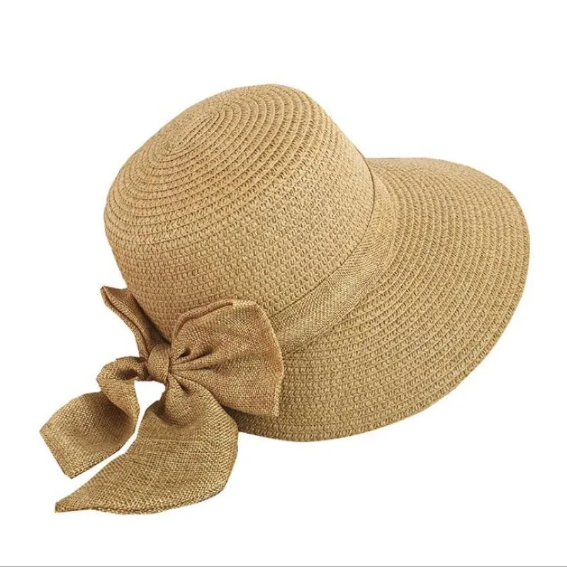 Seioum New Fashion Flat Sun Hat Women's Summer bow Straw Hats For Women Beach Headwear chapeau femme Gift
Seioum New Fashion Flat Sun Hat Women's Summer bow Straw Hats For Women Beach Headwear chapeau femme Gift