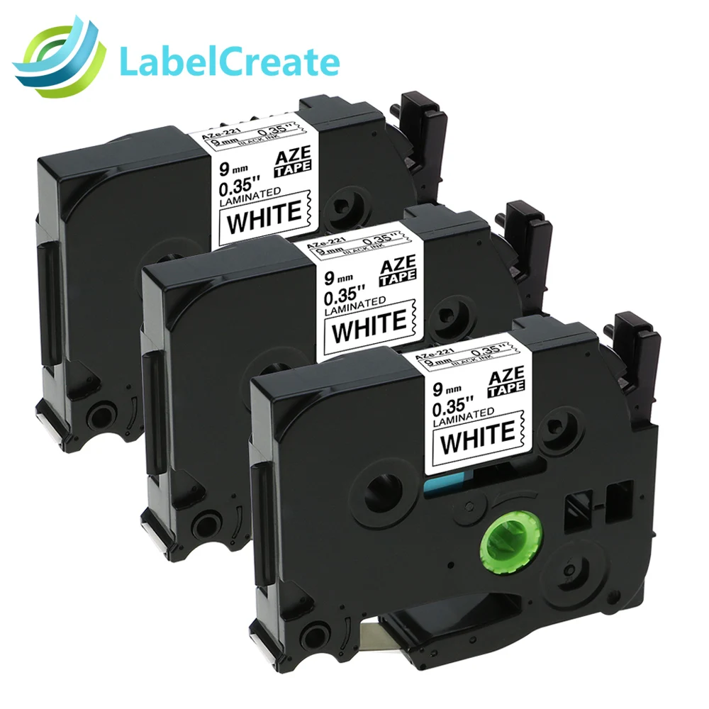 3 Pack Compatible Brother P-Touch TZe-221 TZe 221 TZe221 TZ-221 Black on White 9mmx8m Tze Tape Laminated Label Tape Cartridge
3 Pack Compatible Brother P-Touch TZe-221 TZe 221 TZe221 TZ-221 Black on White 9mmx8m Tze Tape Laminated Label Tape Cartridge
