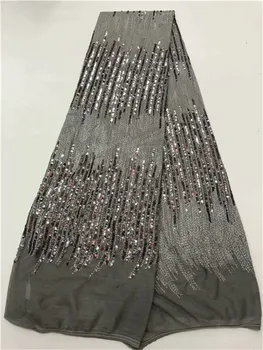 Sequins Net Tulle Lace Fabric 2018 Latest High Quality Wedding Laces Nigeria Embroidery Mesh Guipure Laces Fabric gray purple
Sequins Net Tulle Lace Fabric 2018 Latest High Quality Wedding Laces Nigeria Embroidery Mesh Guipure Laces Fabric gray purple