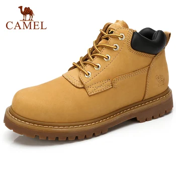 CAMEL Tooling Men Boots Rhubarb Genuine Leather Casual Comfortable Wild Big Yellow Male Ankle Boots
CAMEL Tooling Men Boots Rhubarb Genuine Leather Casual Comfortable Wild Big Yellow Male Ankle Boots