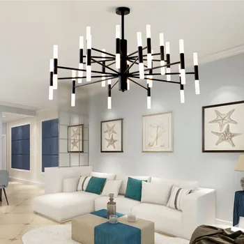 Customizied Nordic Black/Golden Chandelier LED Pendant Light Living Room Dining Room Store 110 220V Hanging Lamps LED G9 Bulb
Customizied Nordic Black/Golden Chandelier LED Pendant Light Living Room Dining Room Store 110 220V Hanging Lamps LED G9 Bulb
