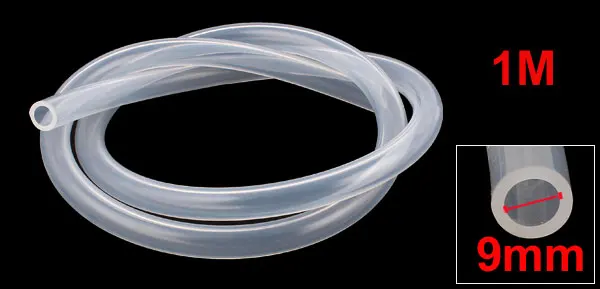 

UXCELL 1M/3.3ft Clear 9mm Id 13mm Od Translucent Food Grade Flexible Hose Silicone Tubing Tube