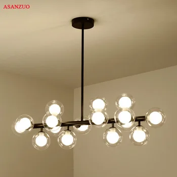 Modern Magic Bean Glass Balls LED Pendant Luxury Branch Chandelier For Living Room Dining Room G4 Gold Black hanging light
Modern Magic Bean Glass Balls LED Pendant Luxury Branch Chandelier For Living Room Dining Room G4 Gold Black hanging light
