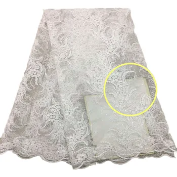 African lace fabric Newest Design French Embroidery tulle lace fabric With Sequins Wedding Dress Nigerian lace fabric HX463-1
African lace fabric Newest Design French Embroidery tulle lace fabric With Sequins Wedding Dress Nigerian lace fabric HX463-1