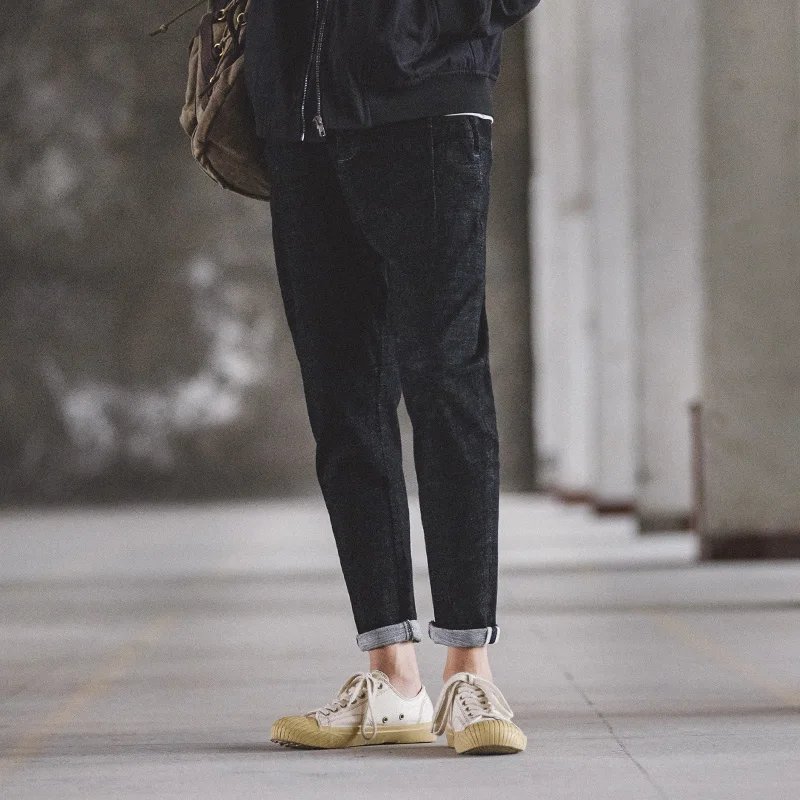Maden Black Wash Men Jeans Retro Vintage Straight Narrow Cuff Long Pants Trousers Japanese Style Elastic Denim Slim Casual Cloth
Maden Black Wash Men Jeans Retro Vintage Straight Narrow Cuff Long Pants Trousers Japanese Style Elastic Denim Slim Casual Cloth