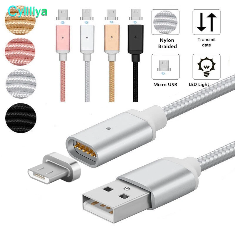 1M Nylon Magnetic Cable 2.4A Micro USB Charging Data Cable Magnet Charger Adapter for Samsung Xiaomi Huawei Android Cell Phones
1M Nylon Magnetic Cable 2.4A Micro USB Charging Data Cable Magnet Charger Adapter for Samsung Xiaomi Huawei Android Cell Phones