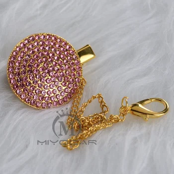 MIYOCAR bling bling pink princess pacifier clip pacifier holder chain dummy clip metal chain safe to baby CH-7
MIYOCAR bling bling pink princess pacifier clip pacifier holder chain dummy clip metal chain safe to baby CH-7