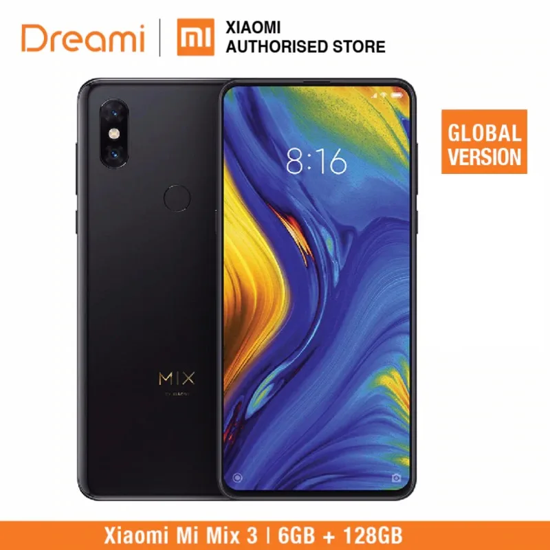 Глобальная версия Xiaomi mix 3 128 ГБ Встроенная память 6 оперативная (новый и