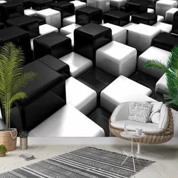 Else Black White Cubes Boxes Abstract 3d Photo Cleanable Fabric Mural Home Decor living Room Bedroom Background Wallpaper
Else Black White Cubes Boxes Abstract 3d Photo Cleanable Fabric Mural Home Decor living Room Bedroom Background Wallpaper