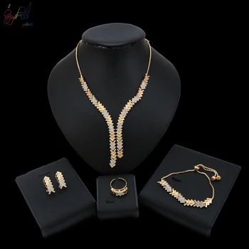 Yulaili Long Chain Fashion Jewelry Sets Rhinestone Necklace Bangle Earrings Rings Statement Women Vogue Wedding Gifts
Yulaili Long Chain Fashion Jewelry Sets Rhinestone Necklace Bangle Earrings Rings Statement Women Vogue Wedding Gifts