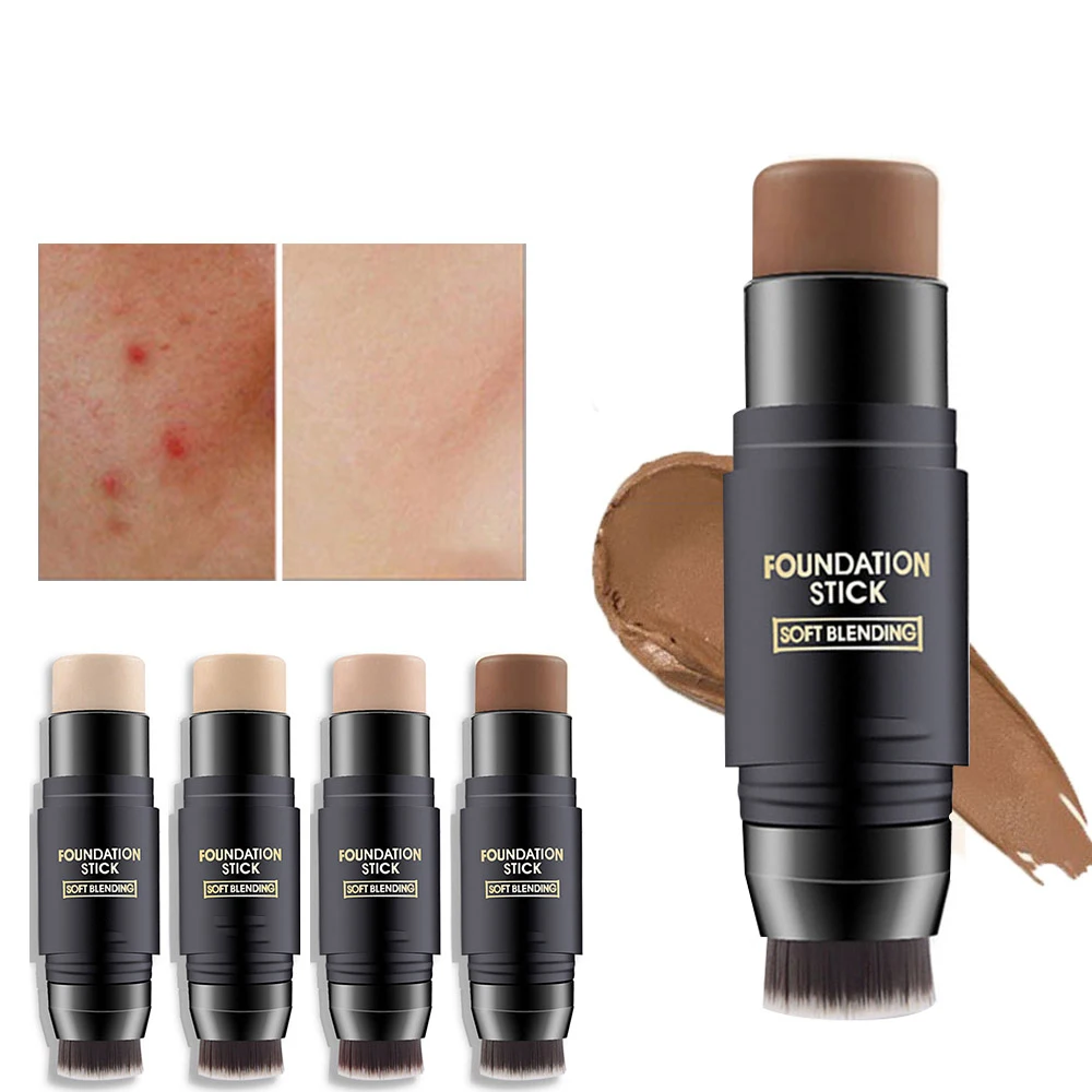 Double with brush Stick Concealer Foundation Makeup Full Cover Contour Face Concealer Cream Base Primer Moisturizer Hide Blemish
Double with brush Stick Concealer Foundation Makeup Full Cover Contour Face Concealer Cream Base Primer Moisturizer Hide Blemish