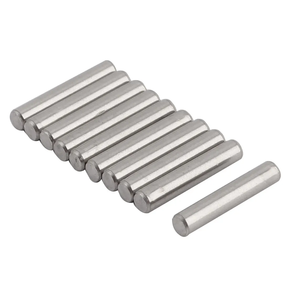 Image UXCELL Round Solid Straight Retaining 304 Stainless Steel Dowel Pins Rod Fasten Elements 3Mm X 16Mm 10 Pcs