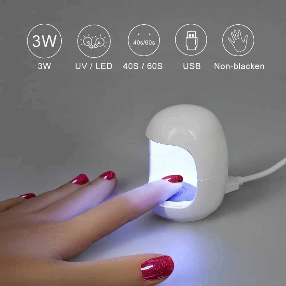 1 Set Protable Mini LED Lamp 3W UV Gel Electronic charging Lamp Dryer Manicure Nai Art Dryer Timing Machine/30pcs Nail Stickers
1 Set Protable Mini LED Lamp 3W UV Gel Electronic charging Lamp Dryer Manicure Nai Art Dryer Timing Machine/30pcs Nail Stickers