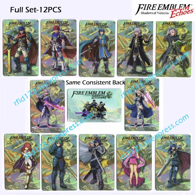 Fire Emblem Echoes: Shadows of Valentia Amiibo NFC Printing Card Corrin Lucina Ike whole set-12pcs/lot
Fire Emblem Echoes: Shadows of Valentia Amiibo NFC Printing Card Corrin Lucina Ike whole set-12pcs/lot