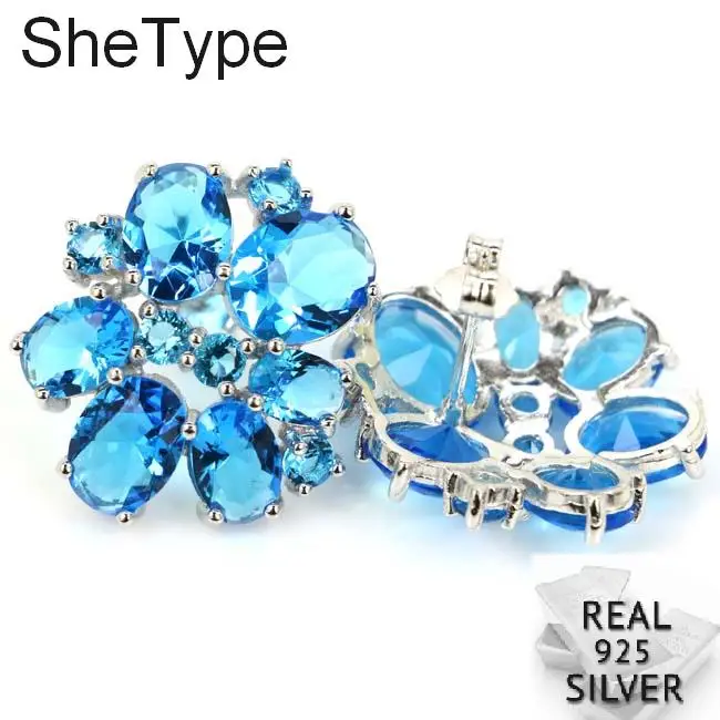 Deluxe 6.1g Paris Blue Topaz Gift For Woman's 925 Solid Sterling Silver Earrings 20x20mm
Deluxe 6.1g Paris Blue Topaz Gift For Woman's 925 Solid Sterling Silver Earrings 20x20mm