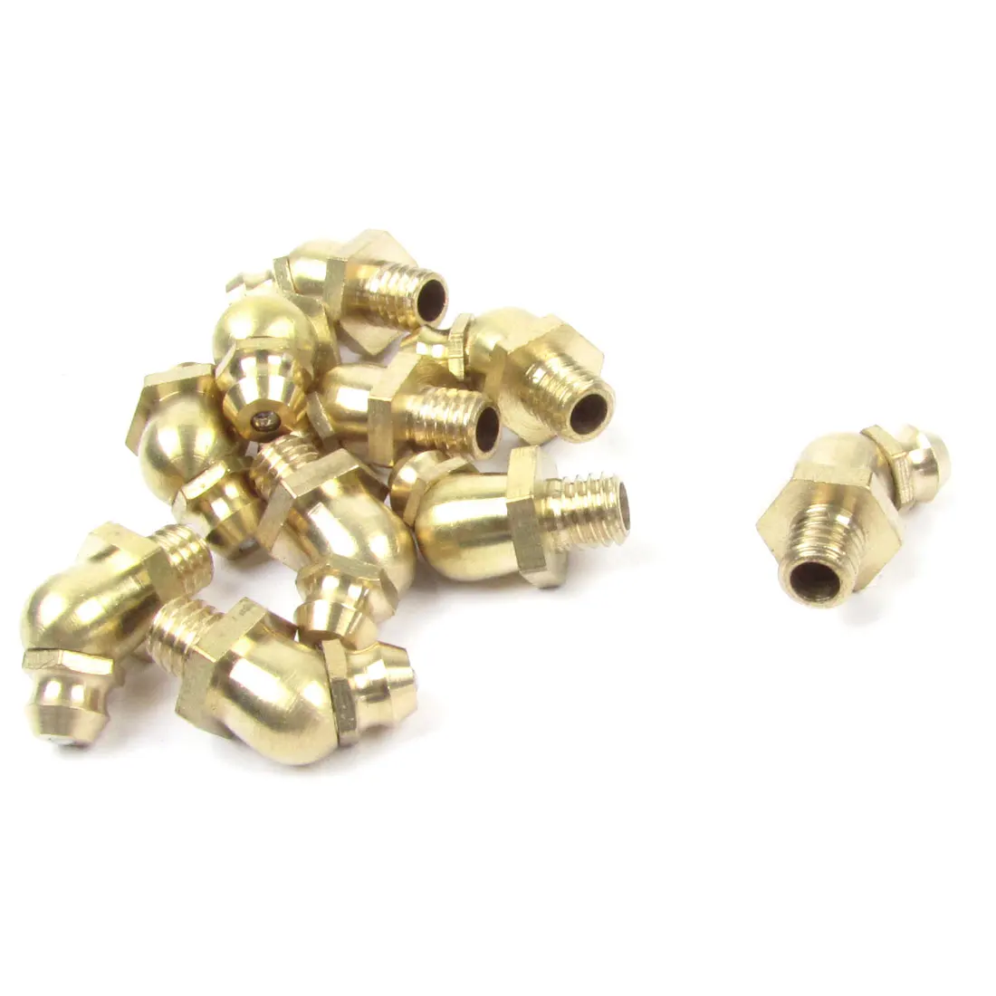 X Autohaux 6Mm Dia Male Thread 45 Degree Brass Hydraulic Grease Nipple Fitting 10 Pcs
X Autohaux 6Mm Dia Male Thread 45 Degree Brass Hydraulic Grease Nipple Fitting 10 Pcs