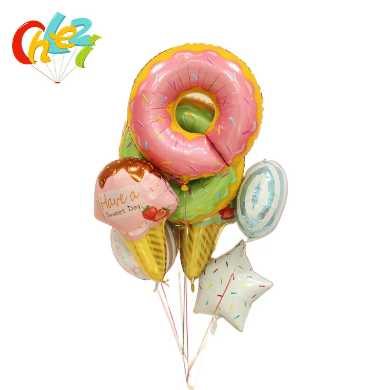 8Pcs Ice Cream Doughnut Suit Helium Foil Balloons Star Round Candy Birthday Wedding Party Decor Supplies Kids Toy Baby Shower
8Pcs Ice Cream Doughnut Suit Helium Foil Balloons Star Round Candy Birthday Wedding Party Decor Supplies Kids Toy Baby Shower