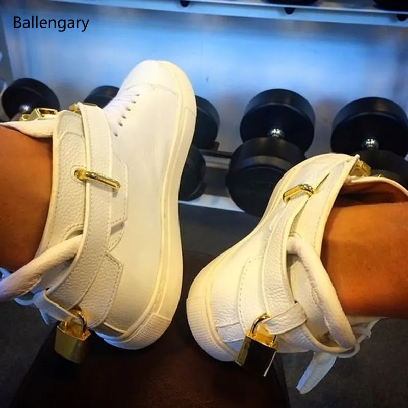 High Top Real Leather Sneakers Red Black White Chunky Lace Up Casual Shoes Round Toe Metal Gold Lock Height Increasing Women
High Top Real Leather Sneakers Red Black White Chunky Lace Up Casual Shoes Round Toe Metal Gold Lock Height Increasing Women