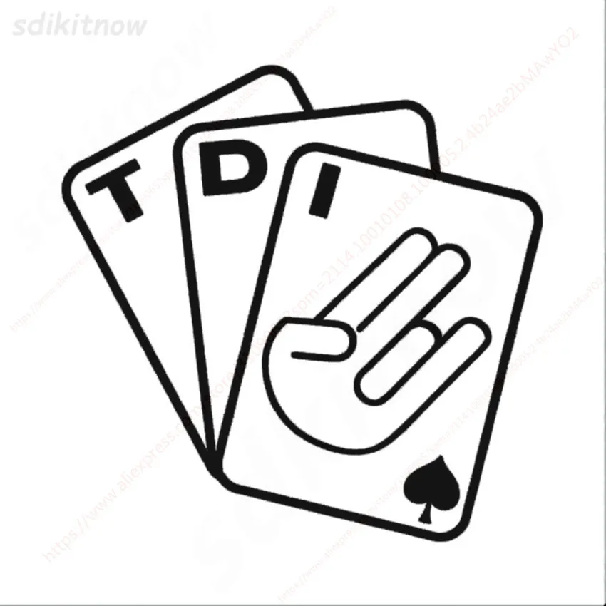 Fashion Poker Card Car Sticker Window TDI Sports Decal Styling For Volkswagen VW Polo Golf Jetta Passat b5 b6 GTI Touran Bora
Fashion Poker Card Car Sticker Window TDI Sports Decal Styling For Volkswagen VW Polo Golf Jetta Passat b5 b6 GTI Touran Bora