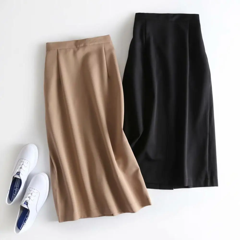 Obrix Spring Summer Formal Long Loose Office Lady High Elastic Waist Skirt Mid Calf Length Casual Style Skirt For Women
Obrix Spring Summer Formal Long Loose Office Lady High Elastic Waist Skirt Mid Calf Length Casual Style Skirt For Women