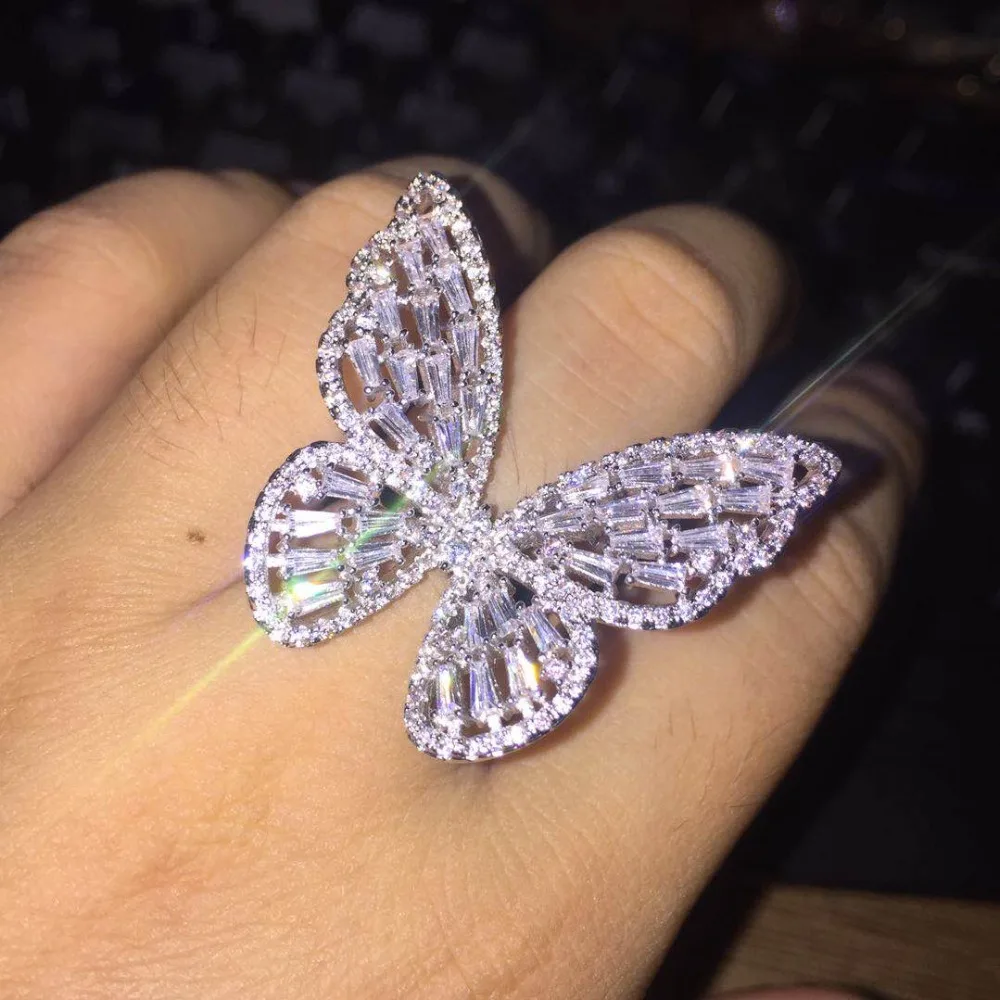 Luxury Trendy AAA Cubic Zirconia Trapezoidal Stone Butterfly Finger Ring Adjustable For Women Accessories Saudi Style
Luxury Trendy AAA Cubic Zirconia Trapezoidal Stone Butterfly Finger Ring Adjustable For Women Accessories Saudi Style