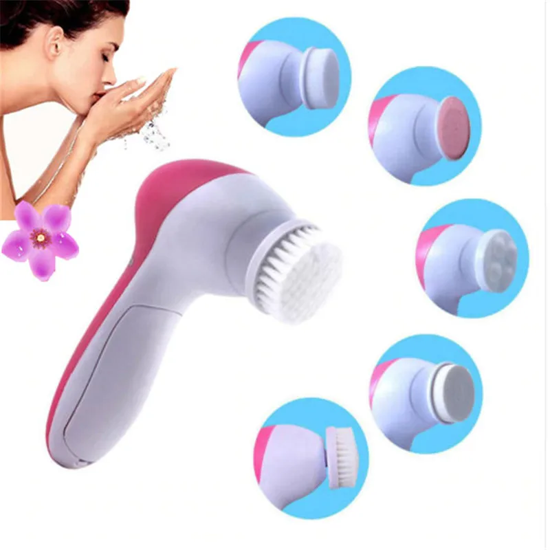 5 in 1 Electric Facial Cleanser Wash Face Cleaning Machine Pore Cleaner Body Cleansing Massage Mini Skin Beauty Massager Brush
5 in 1 Electric Facial Cleanser Wash Face Cleaning Machine Pore Cleaner Body Cleansing Massage Mini Skin Beauty Massager Brush