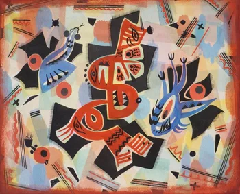 High quality Oil painting Canvas Reproductions Indian Myth (1948) by Jock Macdonald hand painted
High quality Oil painting Canvas Reproductions Indian Myth (1948) by Jock Macdonald hand painted