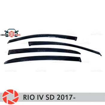 Window deflectors for Kia Rio IV Sedan 2017- rain deflector dirt protection car styling decoration accessories molding
Window deflectors for Kia Rio IV Sedan 2017- rain deflector dirt protection car styling decoration accessories molding
