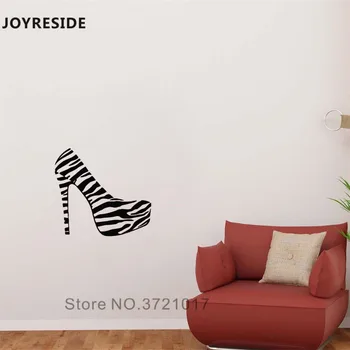 JOYRESIDE Woman High Heels Wall Decal Zebra Pattern Wall Sticker Fashion Shoes Vinyl Decor Home Room Decor Interior Design A918
JOYRESIDE Woman High Heels Wall Decal Zebra Pattern Wall Sticker Fashion Shoes Vinyl Decor Home Room Decor Interior Design A918