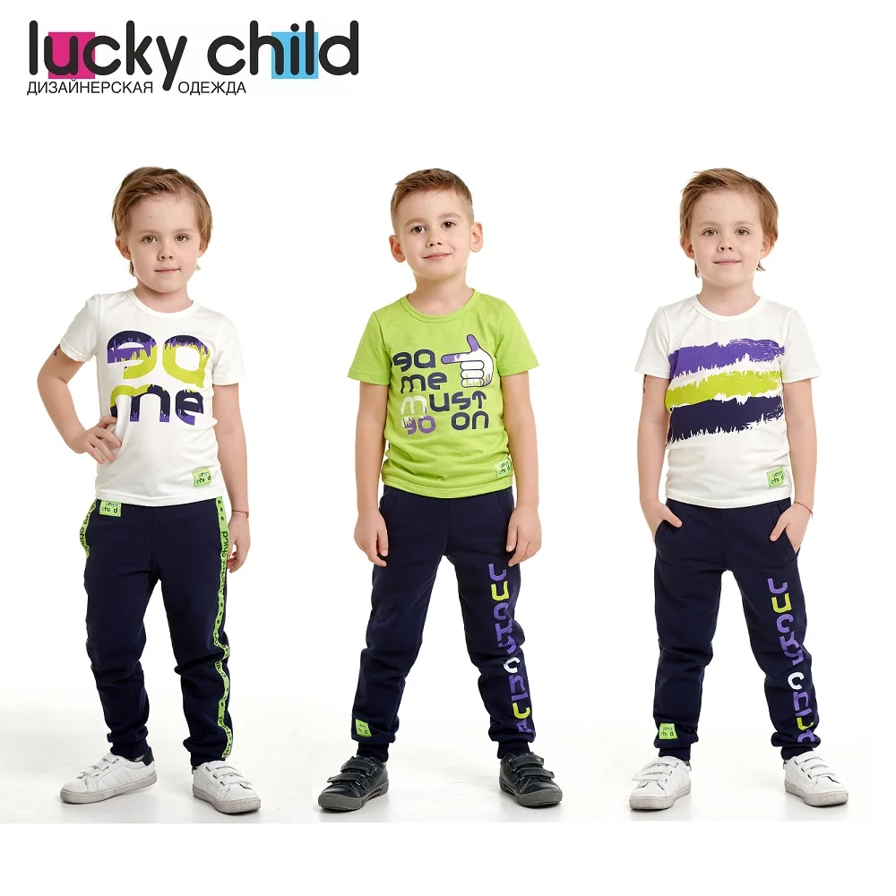 Футболки Lucky Child арт. 58-26 (Спортивная коллекция) [сделано в России доставка от 2-х