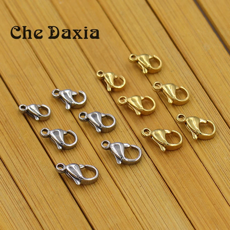 (20 Pcs/Lot) 9/10/11/12mm Length Stainless steel lobster clasp For DIY Bracelet necklace accessories
(20 Pcs/Lot) 9/10/11/12mm Length Stainless steel lobster clasp For DIY Bracelet necklace accessories