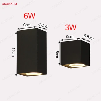 Square sconce black color Outdoor waterproof LED wall lamp up and down Lighting fixtures AC100V-240V
Square sconce black color Outdoor waterproof LED wall lamp up and down Lighting fixtures AC100V-240V