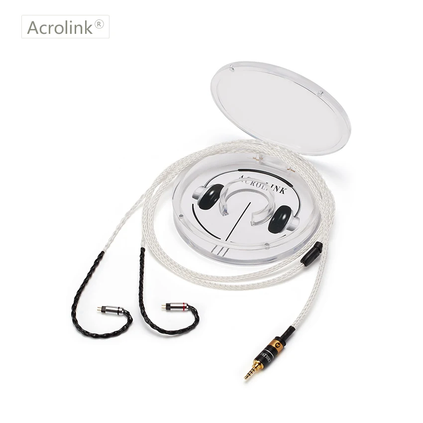 Acrolink 16 ядер обновленные посеребренные наушники с 0 78 мм 2 контакта интерфейс для 5