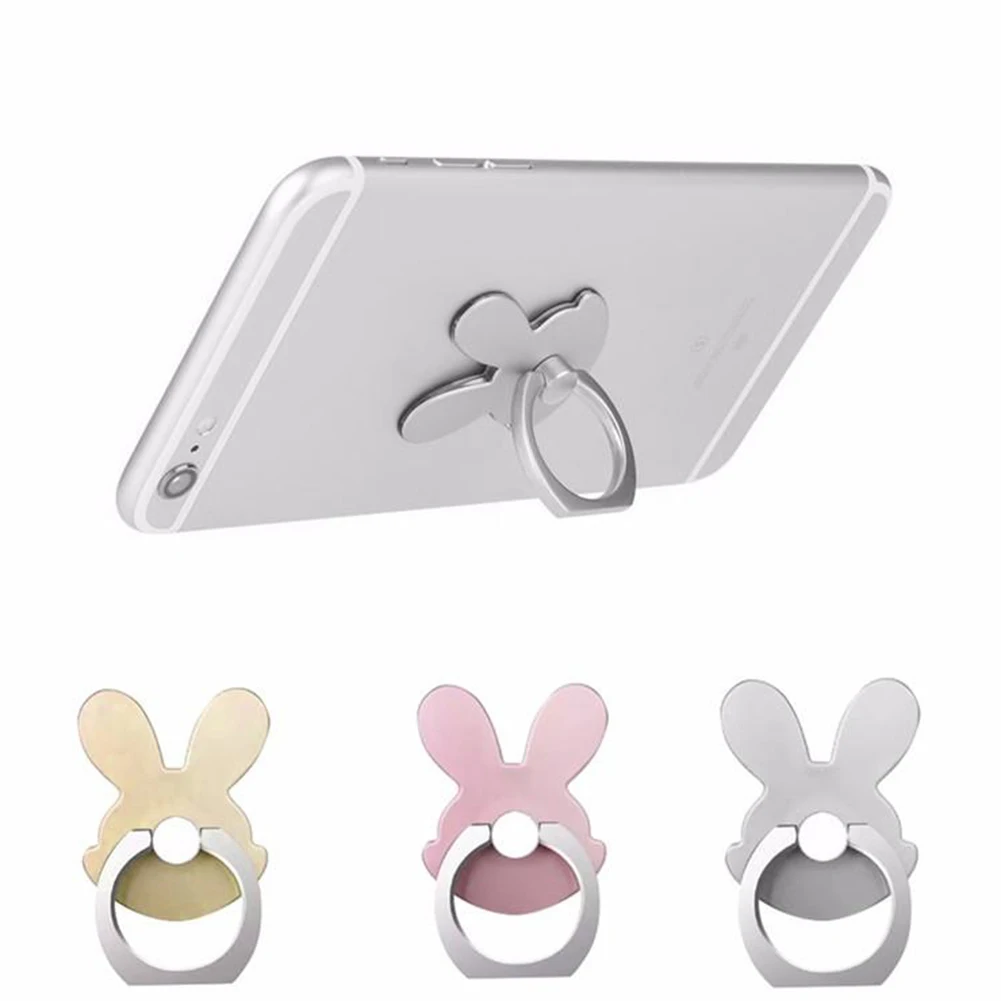 Cute Rabbit Design 360 Degrees Rotating Metal Ring Buckle Stand Mount Phone Holder
Cute Rabbit Design 360 Degrees Rotating Metal Ring Buckle Stand Mount Phone Holder
