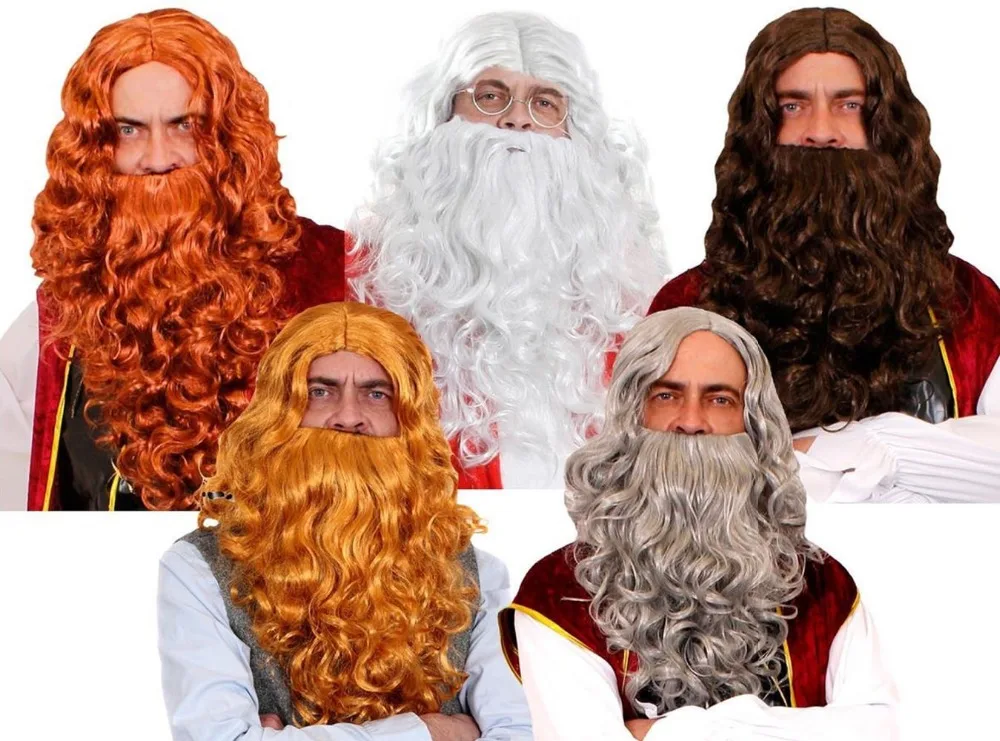 Viking Beard Adult Mens Brown Medieval Fancy Dress Costume Accessory