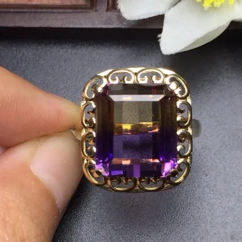 Fine Jewelry Real Pure 18K Gold 100% Natural Ametrine Gemstone Female Wedding Rings for women Fine Ring
Fine Jewelry Real Pure 18K Gold 100% Natural Ametrine Gemstone Female Wedding Rings for women Fine Ring