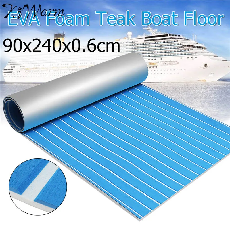 90x240cm Self-adhesive EVA Foam Teak Sheet Boat Yacht 6mm Synthetic Decking Foam Floor Mat Blue With White Line Floor Sheet
90x240cm Self-adhesive EVA Foam Teak Sheet Boat Yacht 6mm Synthetic Decking Foam Floor Mat Blue With White Line Floor Sheet