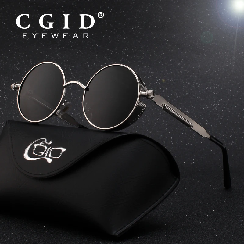 CGID Steampunk Style Round Metal Sunglasses with UV400 and Polarized Lens for Men & Women E72
CGID Steampunk Style Round Metal Sunglasses with UV400 and Polarized Lens for Men & Women E72