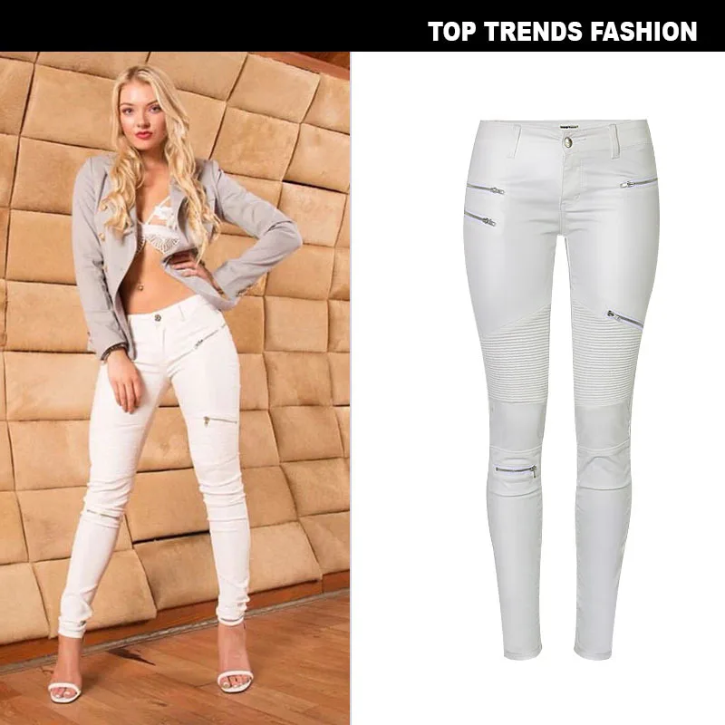 Leather Jeans Women Skinny Fake Zippers Summer Pants Hot Sexy 2019 Solid Wash Skinny Jeans Woman High Waist Denim Pants Femme
Leather Jeans Women Skinny Fake Zippers Summer Pants Hot Sexy 2019 Solid Wash Skinny Jeans Woman High Waist Denim Pants Femme