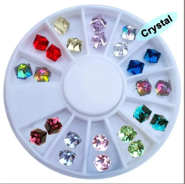 24PCS/Wheel 3-dimensional Fantasy 3D Glasses Crystal Nail Charms Rhinestones For Nails Geometric Cube Square Nails Art Decoratio
24PCS/Wheel 3-dimensional Fantasy 3D Glasses Crystal Nail Charms Rhinestones For Nails Geometric Cube Square Nails Art Decoratio