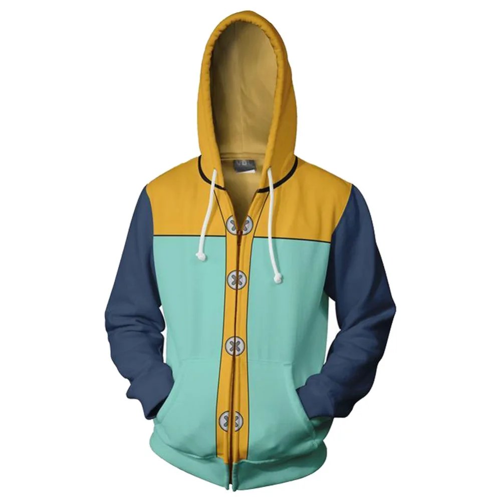 Grizzly's Sin of Sloth Harlequin king Hoodie The Seven Deadly Sins Nanatsu No Taizai Cosplay Hoodie Printed Zipper Up Sweatshirt
Grizzly's Sin of Sloth Harlequin king Hoodie The Seven Deadly Sins Nanatsu No Taizai Cosplay Hoodie Printed Zipper Up Sweatshirt