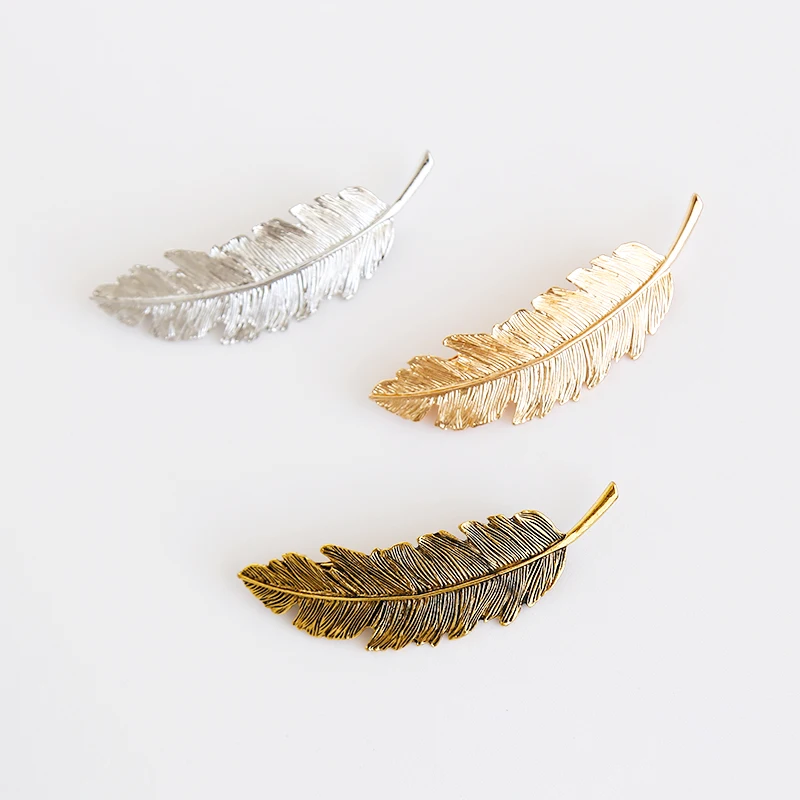 Woman Retro Side Clip Customization Metal Feather Spring Clip Girls Elegant Hair Clip Hair Accessories
Woman Retro Side Clip Customization Metal Feather Spring Clip Girls Elegant Hair Clip Hair Accessories