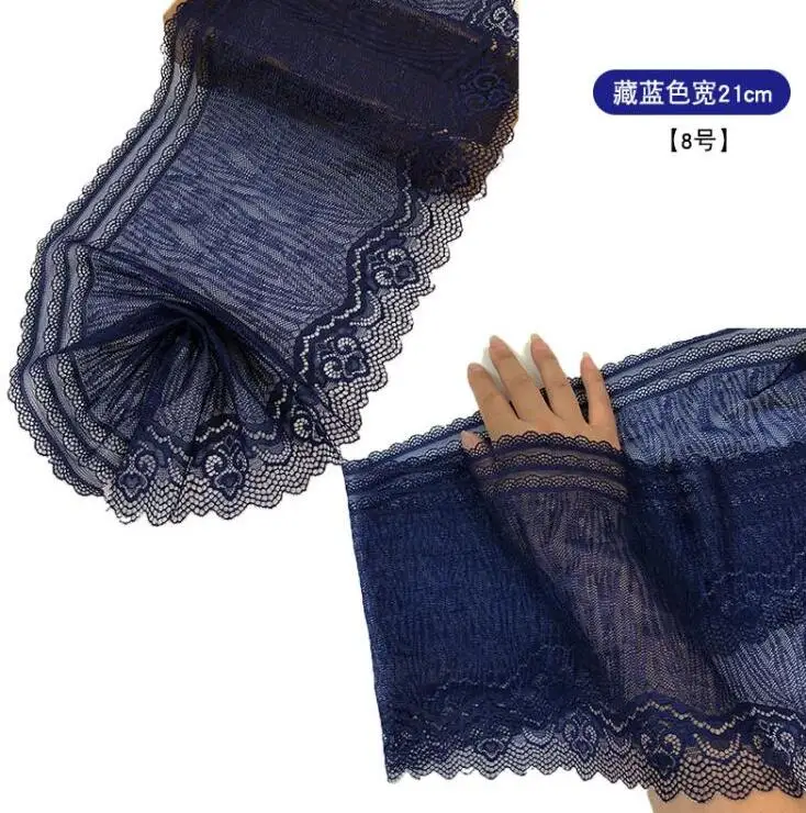 2 Meters Navy Blue DIY Net Lace Trim Clothes Accessories Elastic Lace Mesh Lace Ribbon Sewing Supplies 20cm Width
2 Meters Navy Blue DIY Net Lace Trim Clothes Accessories Elastic Lace Mesh Lace Ribbon Sewing Supplies 20cm Width