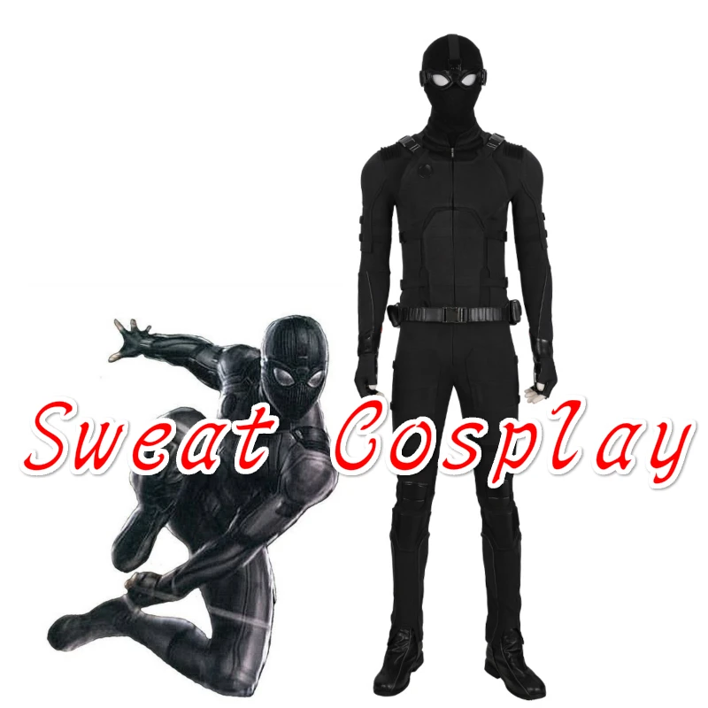 High Quality Spiderman Far From Home Stealth Cosplay Costume Carnival Halloween Spider-Man Noir Outfits black suit Custom Made
High Quality Spiderman Far From Home Stealth Cosplay Costume Carnival Halloween Spider-Man Noir Outfits black suit Custom Made