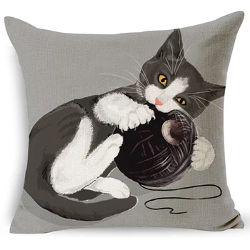 Home couch seat back cushion fine linen pillowcase decorative pillows 45x45cm art drawings dog cat parrot animals printed LXC13
Home couch seat back cushion fine linen pillowcase decorative pillows 45x45cm art drawings dog cat parrot animals printed LXC13