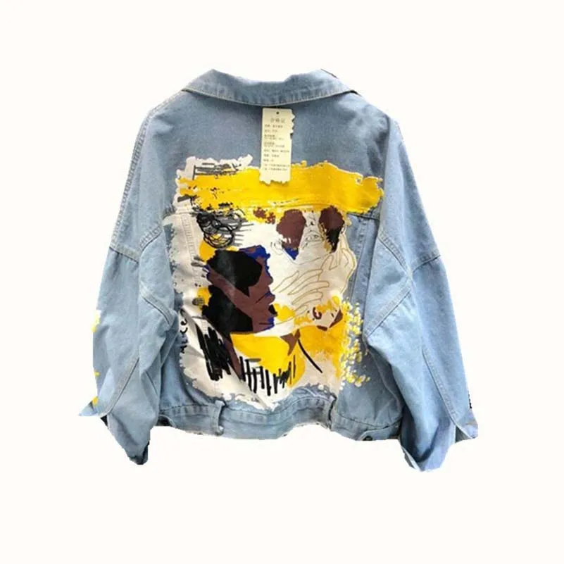 NiceMix Women Denim Jacket 2019 Autumn New Fashion Graffiti Print Casual Jeans Jacket Female Loose Casual BF Basic Outerwear Coa
NiceMix Women Denim Jacket 2019 Autumn New Fashion Graffiti Print Casual Jeans Jacket Female Loose Casual BF Basic Outerwear Coa